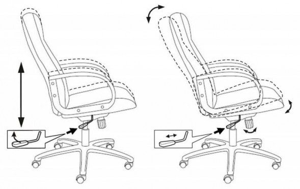 Кресло руководителя Бюрократ T-898