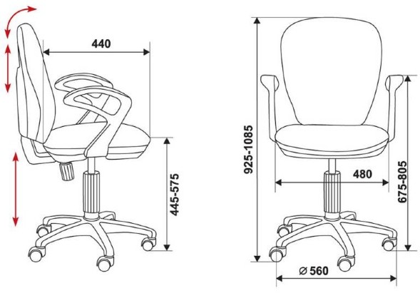 Кресло Бюрократ CH-513AXN