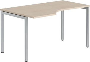 Стол эргономичный XSCET 149(L) Бук Тиара/Алюминий 1400х900х750