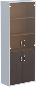 Шкаф комбинированный СТ-1.2 Венге Магия/Металлик 770*365*1975 IMAGO