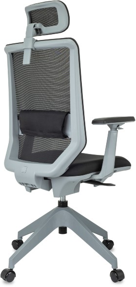 Кресло руководителя Бюрократ MC-G611NL-H черный Elastic-102 с подголов. крестов.4-луч. пластик пластик серый